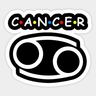 Cancer Symbol Birthday Zodiac Cancer Sticker